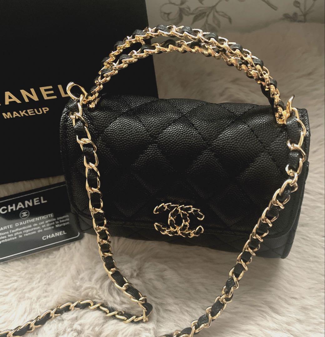 CHANEL チェーン　ショルダーバッグ ウォレットブラック ノベルティ
