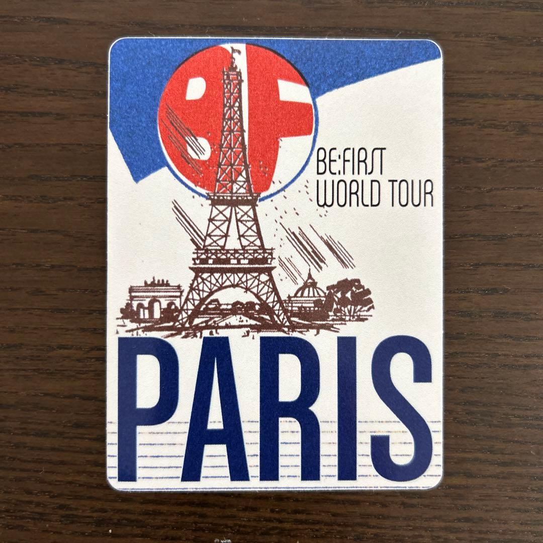 BE:FIRST World tour ステッカー パリ