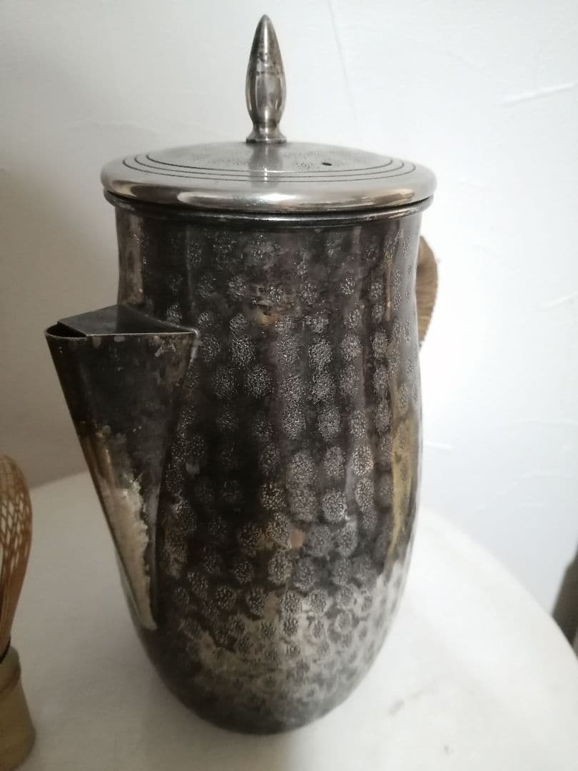 シルバー silver 銀張り ティーポット 450g