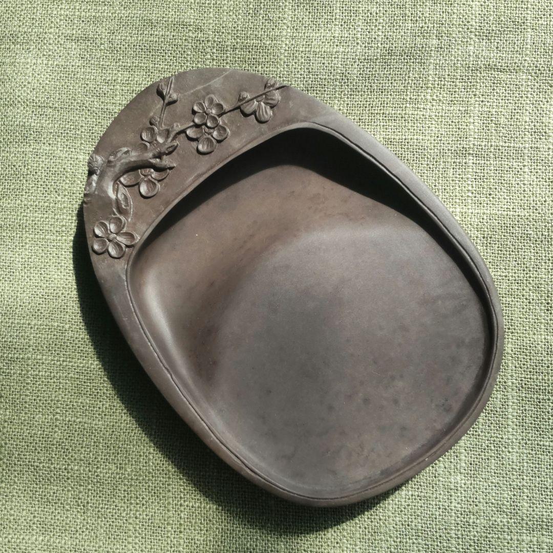 69*Z276書道 硯 墨 端渓硯 梅 赤間硯 龍渓硯 骨董