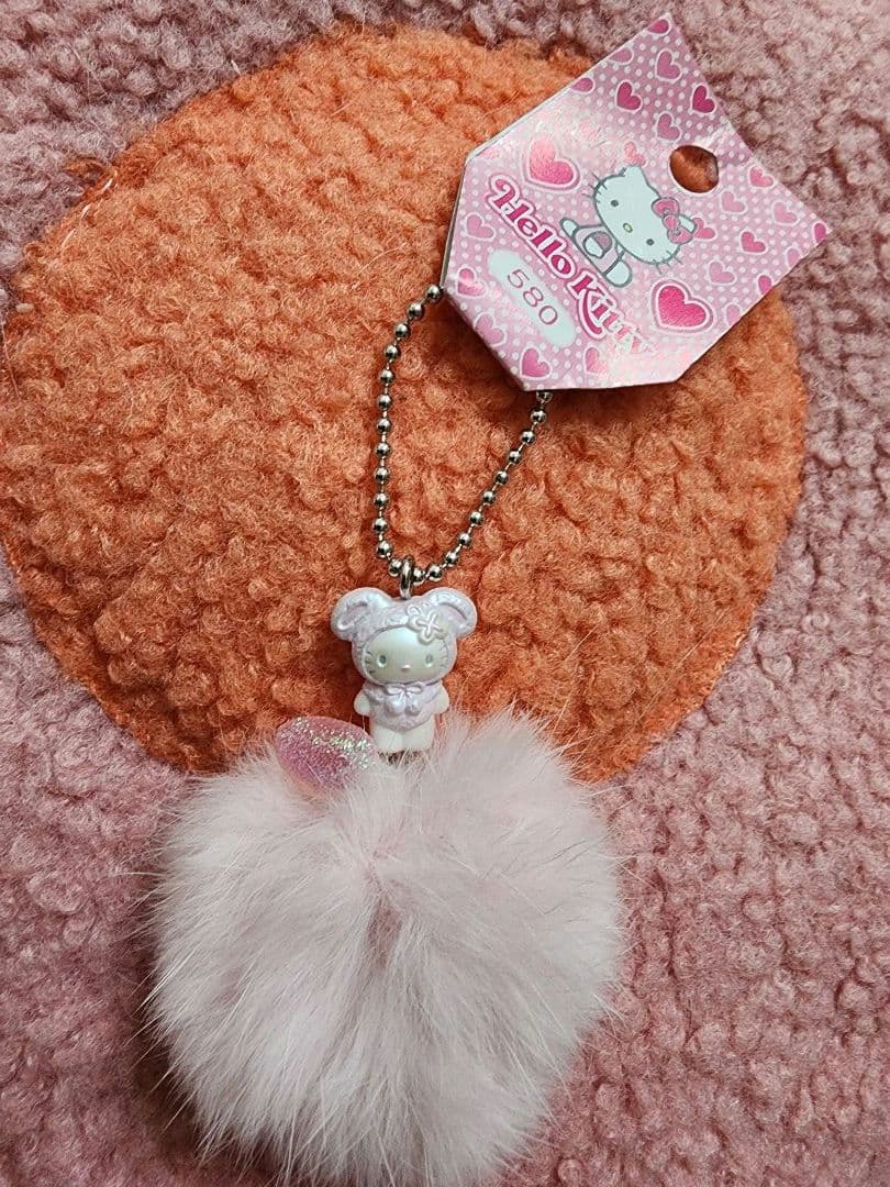 【激レア‼️】サンリオ　平成　当時品 うさぎ着ぐるみ　キティ　ストラップ