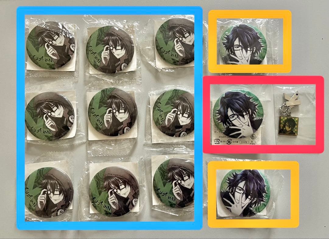 K キャラバッジ アニカプ キーボルト　伏見猿比古