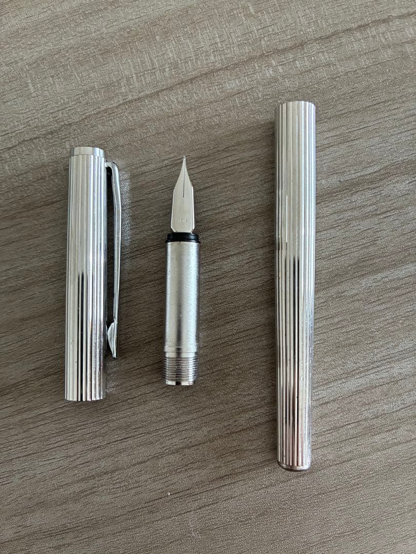 モンブラン ノブレス プラチナ仕上げ 万年筆 14K 585