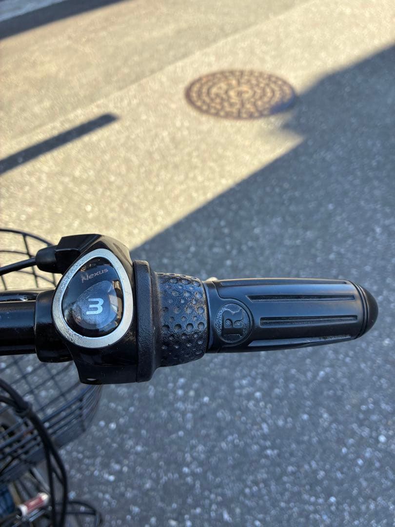 ヤマピーの電動アシスト自転車 シティタイプ黒　ブリヂストン　アシスタ