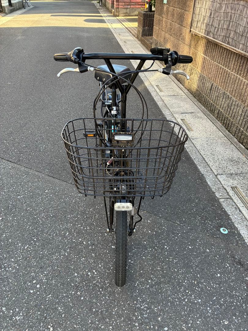 ヤマピーの電動アシスト自転車 シティタイプ黒　ブリヂストン　アシスタ