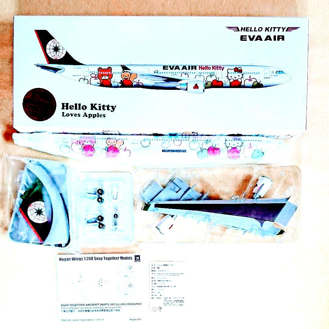EVA AIR ハローキティ航空機モデル３種セット（1～3号機）
