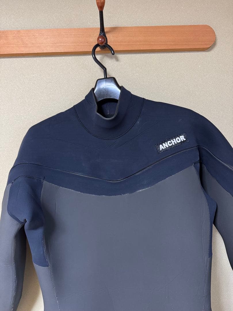 サイバー製アンカーフルスーツ チェストフルジップ 起毛4/3ミリ LB