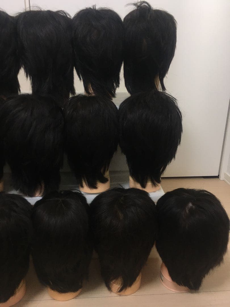 ① カットウィッグ 16体セット　ヘアカット カット マネキン 　美容師実技試験