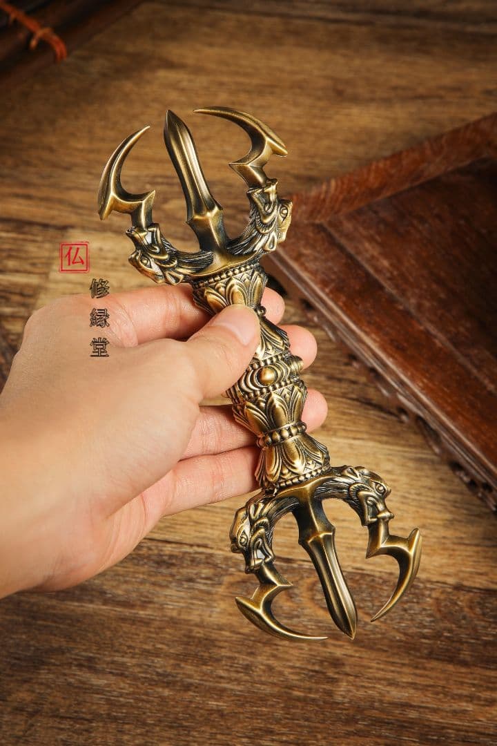 【修縁堂】真言宗 チベット密教 五大明王 三鈷杵 仏教法具