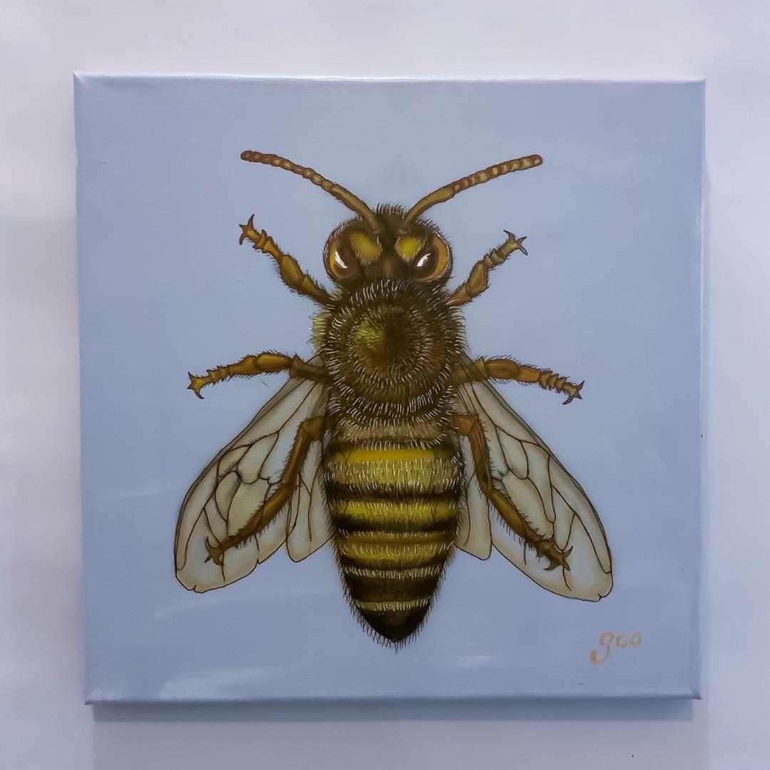 各種公募展入選作家による現代アートリアリズム作品　『ミツバチ』