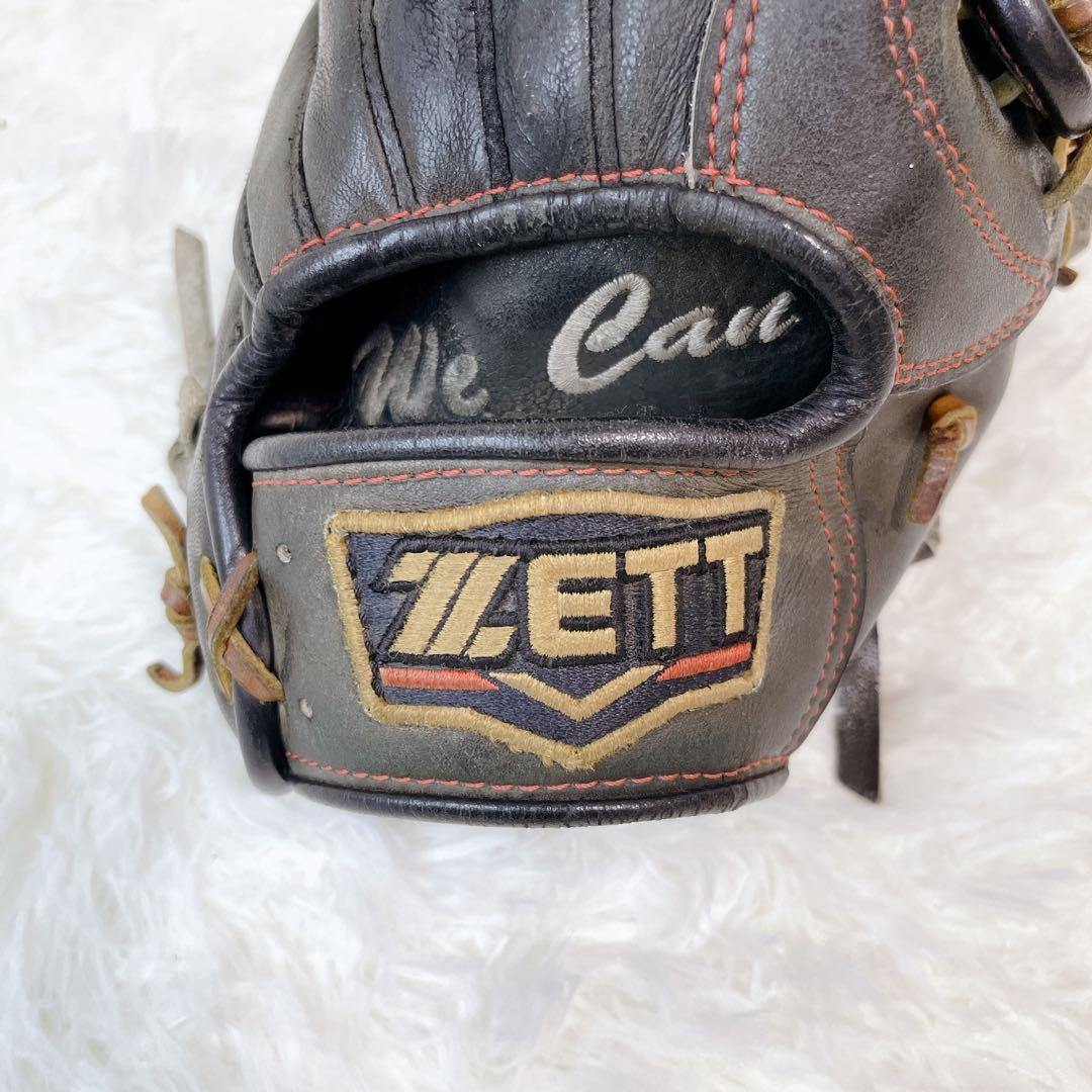 人気商品✨ZETT プロステイタス 硬式 外野手用グローブ 刺繍 ブラック