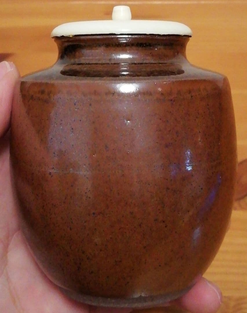 笹田有祥作　初花　肩衡　大名物　茶入　共箱　仕服付　略歴付　茶道具