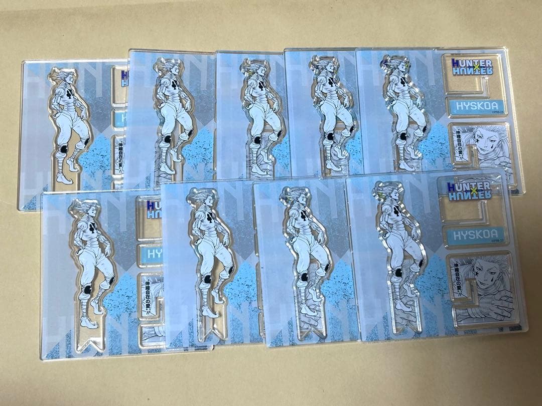 ハンターハンター ヒソカ x アクリルフィギュア 9個