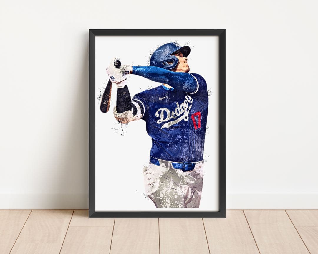 Shohei Ohtani ドジャース アートポスター A1版　①