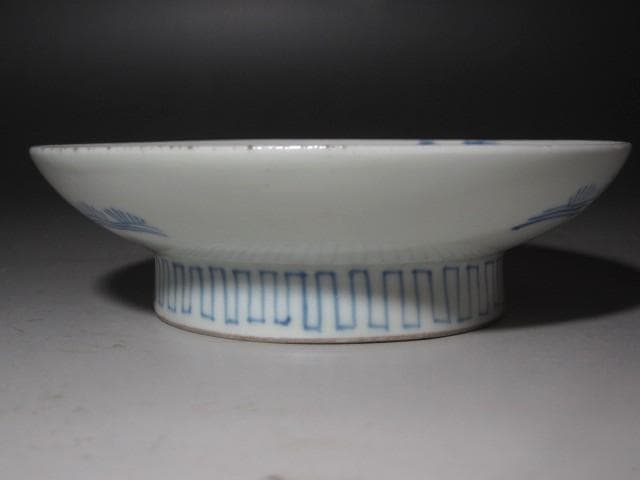 ★　六代　今右衛門　菖蒲絵皿　十三代今右衛門極めがございます★x437