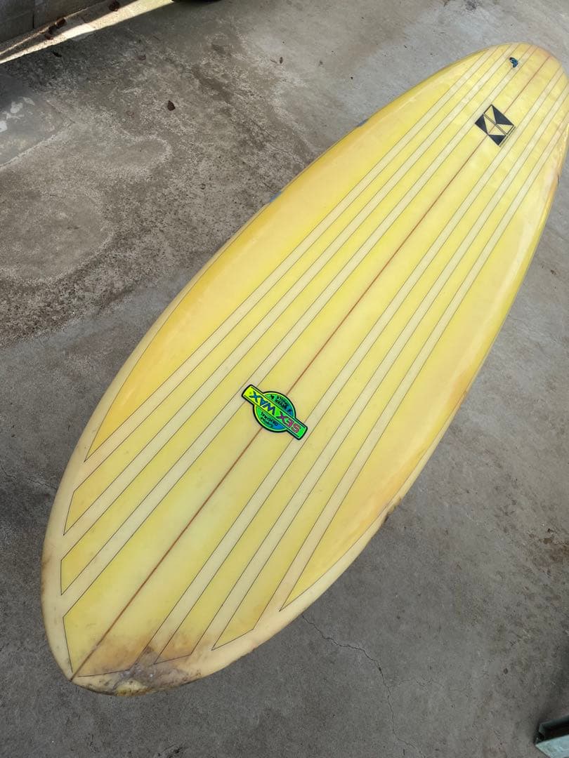 KATSUサーフボード　ミッドレングス　ビンテージ　シングル　川南活　鎌倉