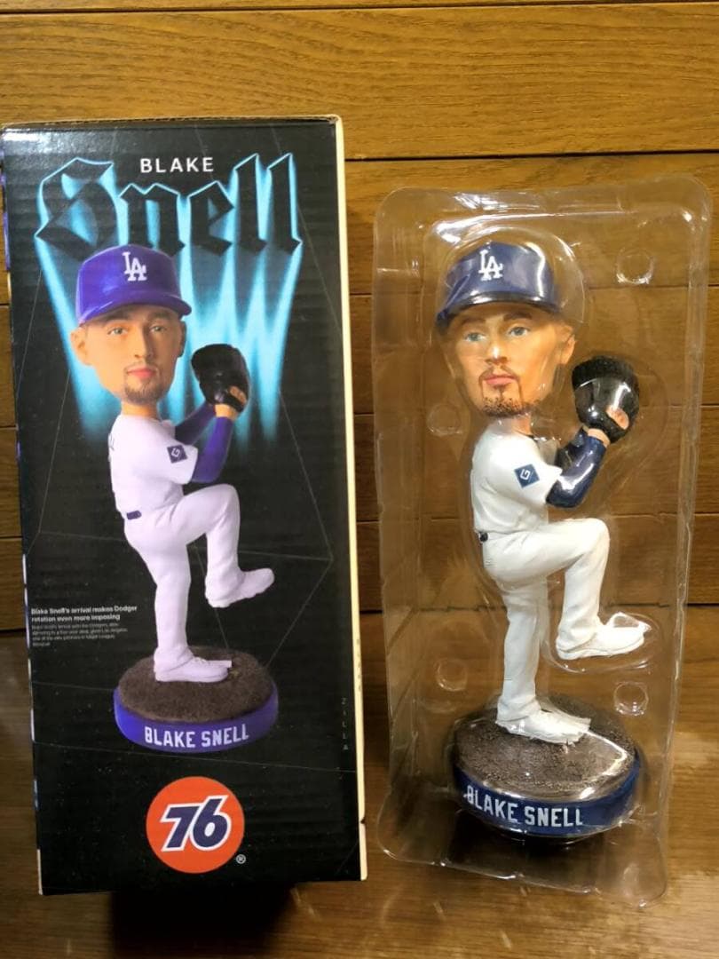 非売品 スタジアム限定 LAドジャース ブレイク・スネル ボブルヘッドフィギュア