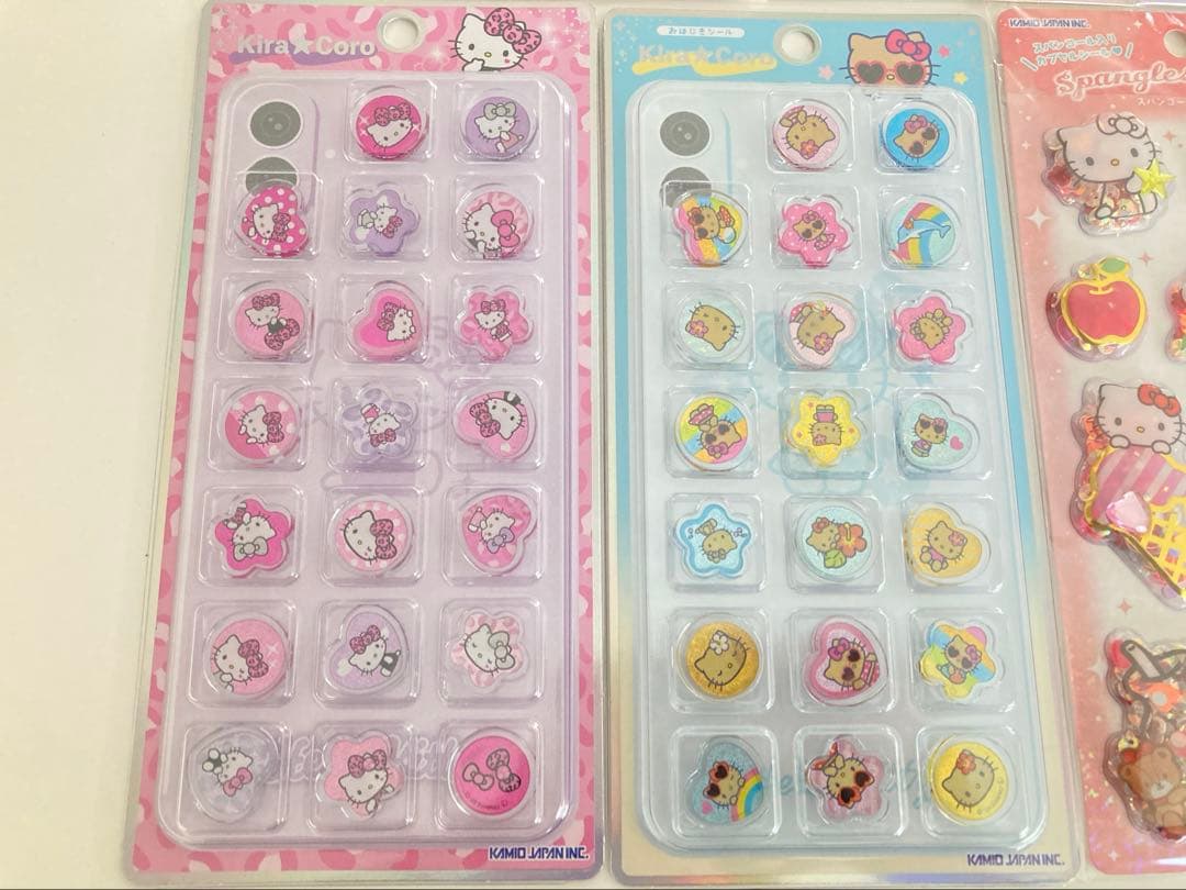 最安値　サンリオ　11枚セット　おはじきふうシール　スパンコールパーティーシール