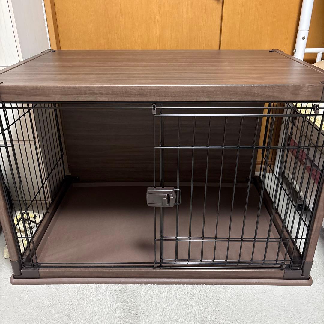 犬用ケージ 97.5 x 66.5 x 63.5 cm 木目調