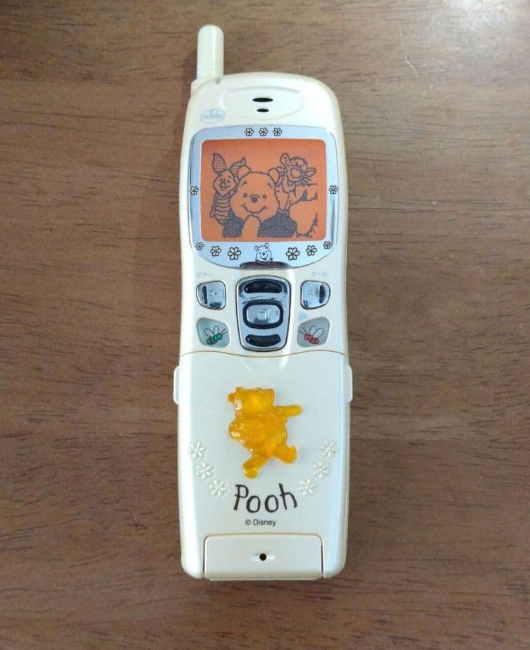 【貴重】セルラー　くまのプーさん D207K　ガラケー　ディズニー　モックアップ