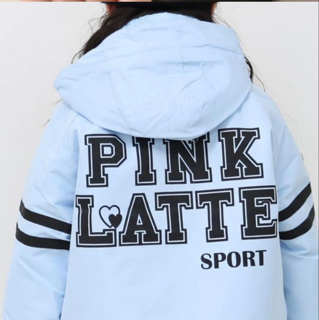 新品スキースノボウェア150サイズ調整可能上下セットセパレート水色ピンクラテ