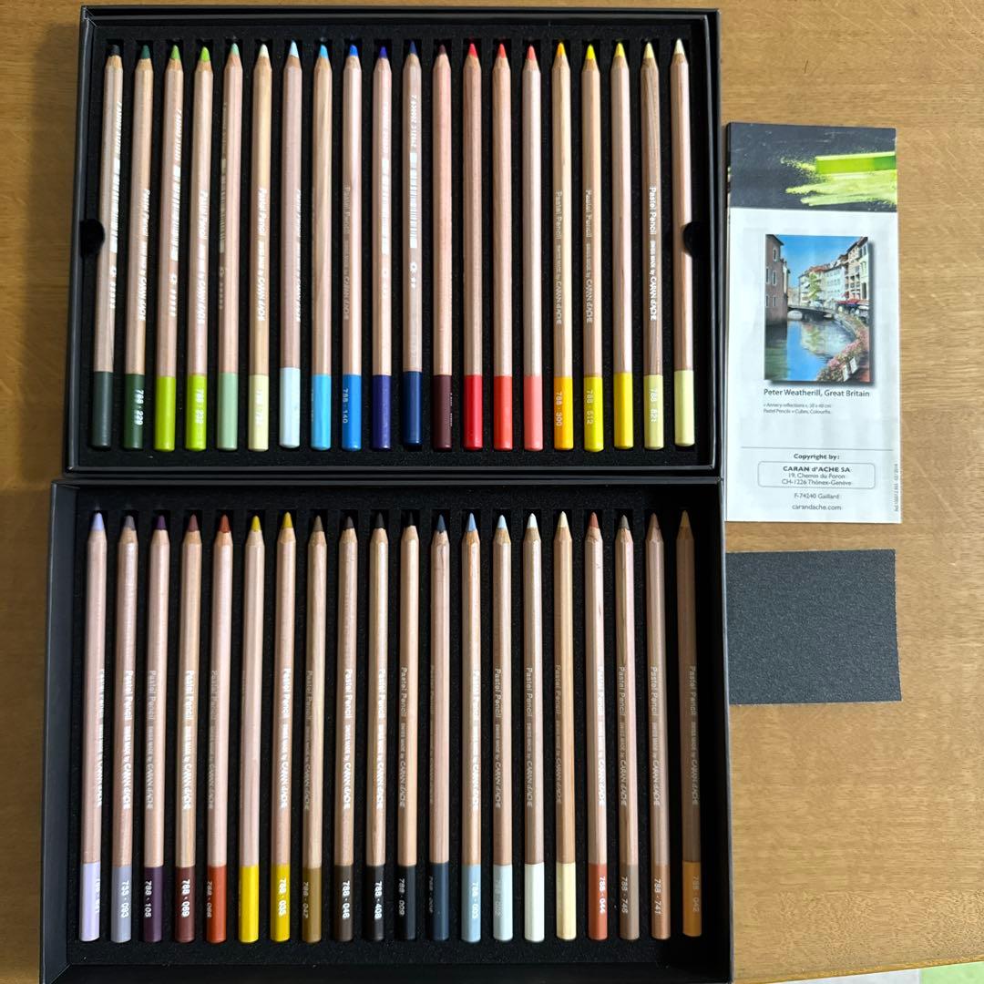 CARAN d'ACHE カランダッシュ パステルペンシル 40色セット