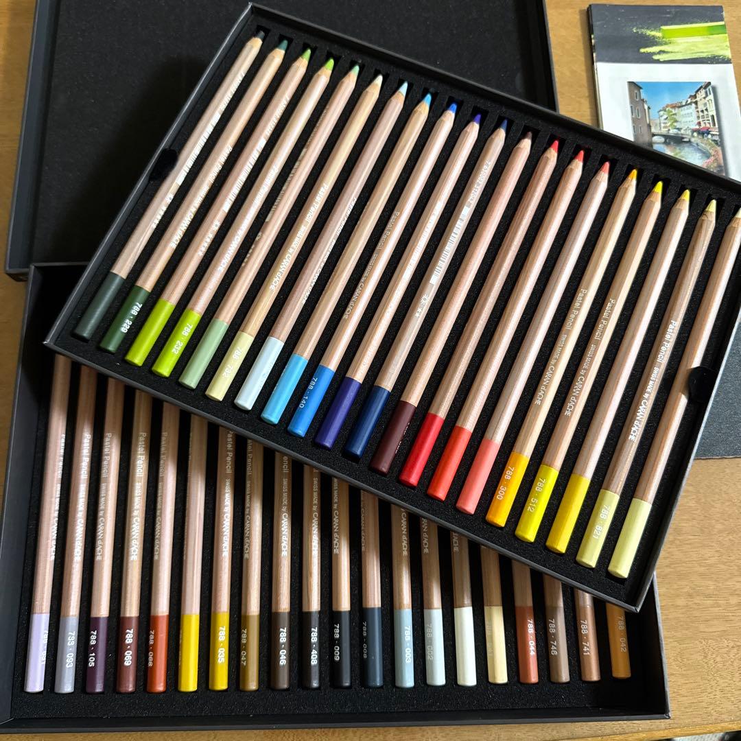 CARAN d'ACHE カランダッシュ パステルペンシル 40色セット