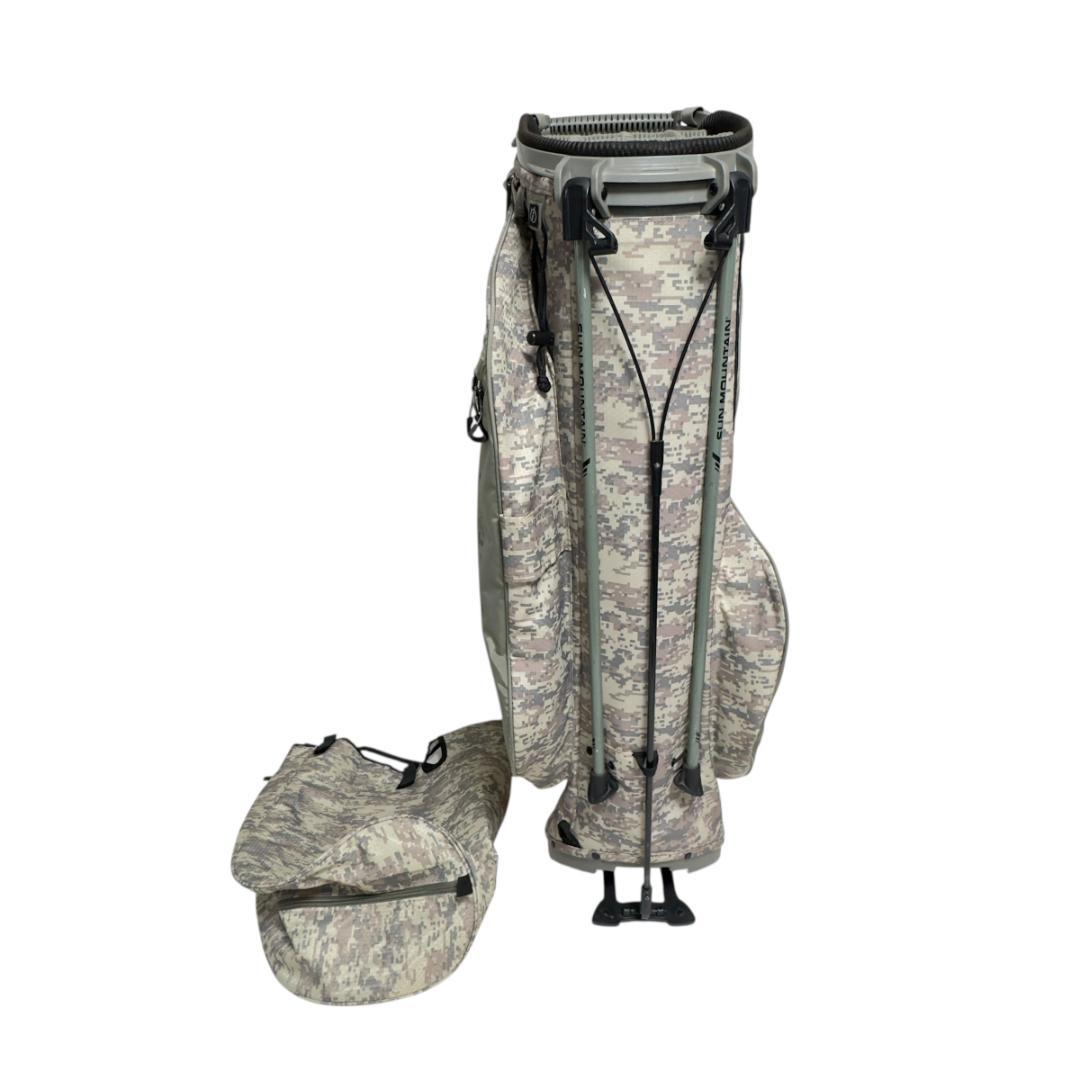 超希少 サンマウンテン 迷彩 14分割 スタンド キャディバッグ カモフラージュ