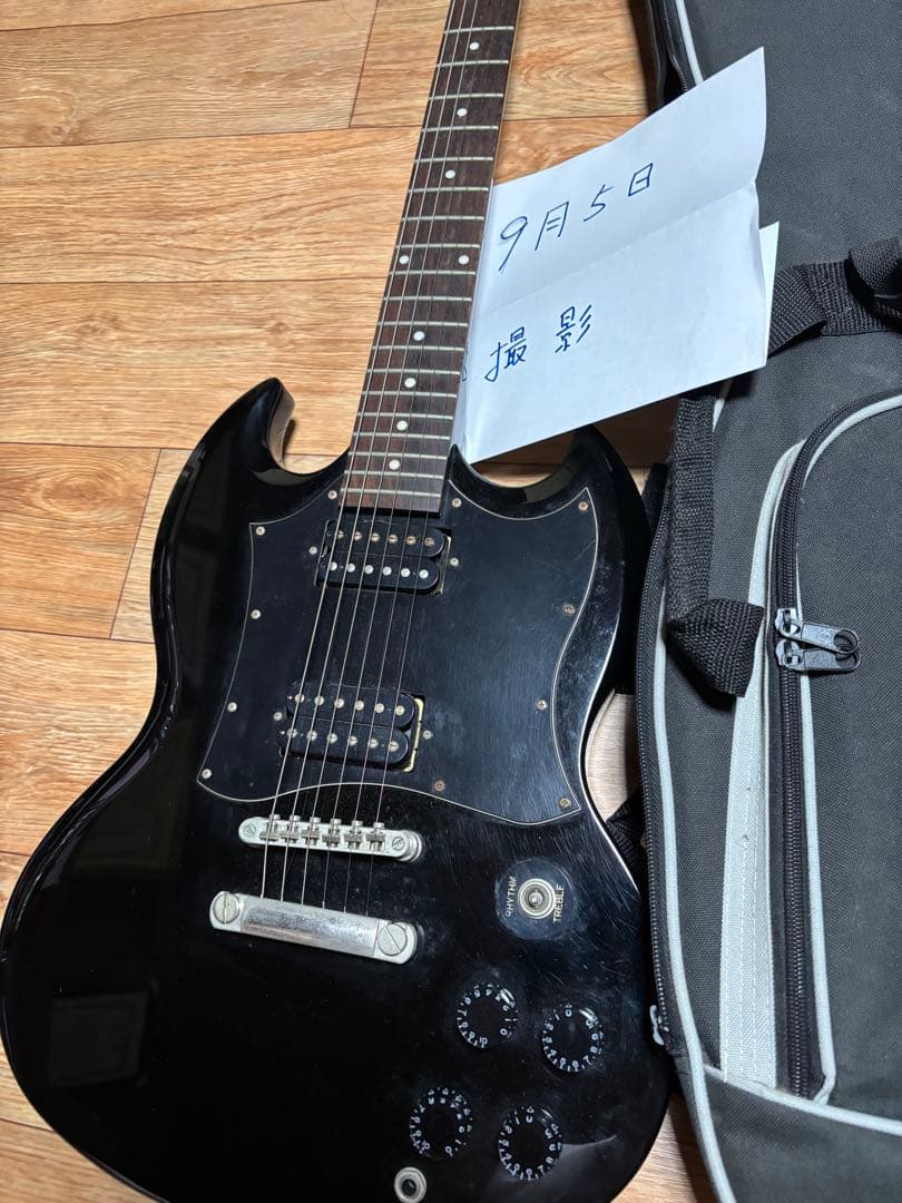 k*u様 Epiphone SG エレキギターブラック　エピフォン　黒