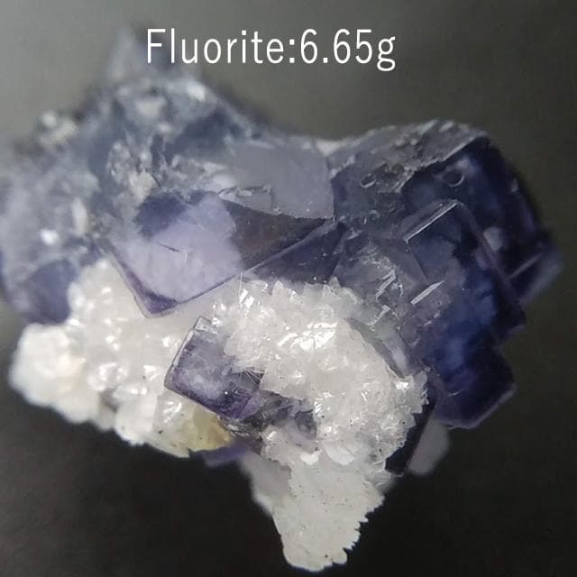 6.65g　パープルフローライト　鉱物標本　フローライト