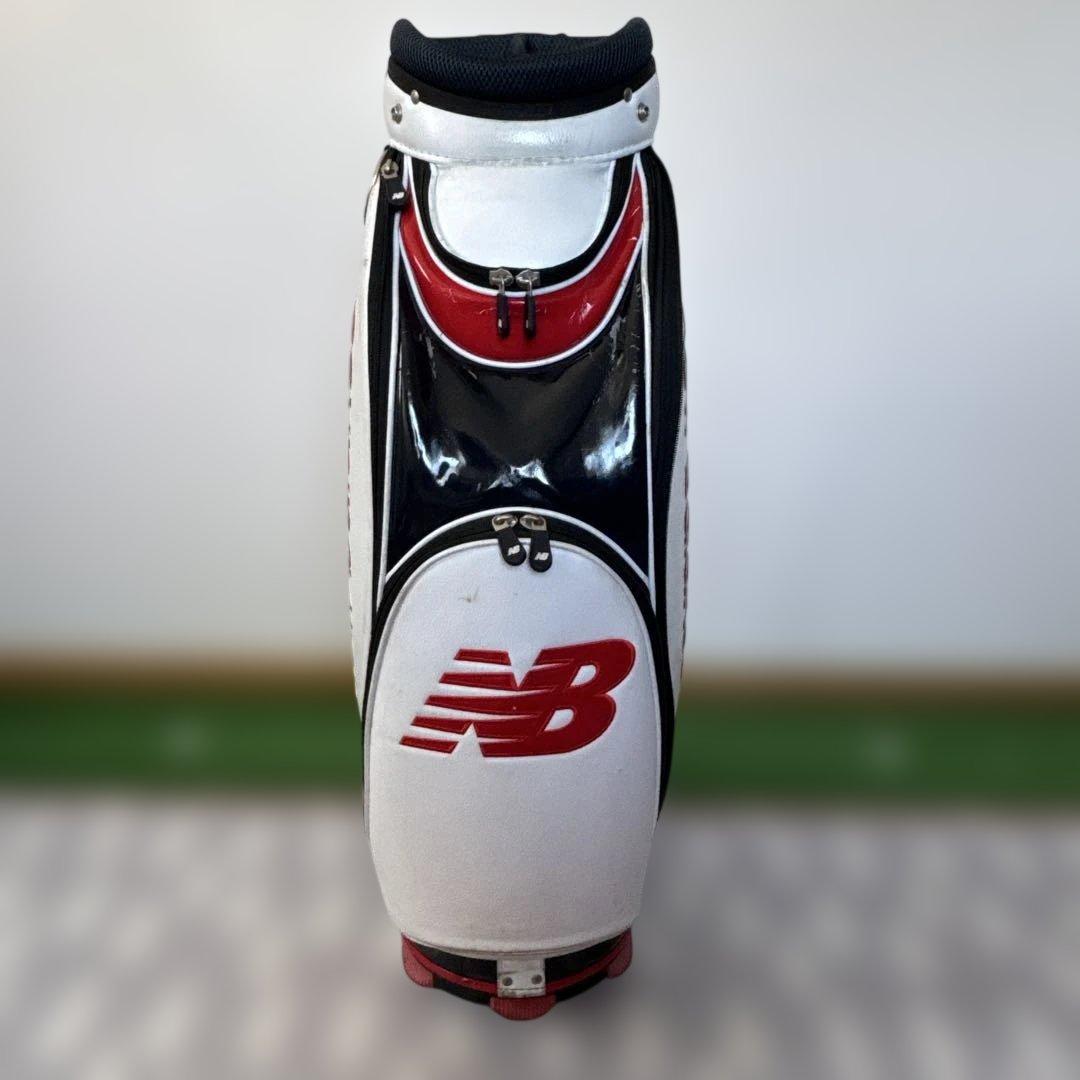 new balance ゴルフバッグ ホワイト/レッド