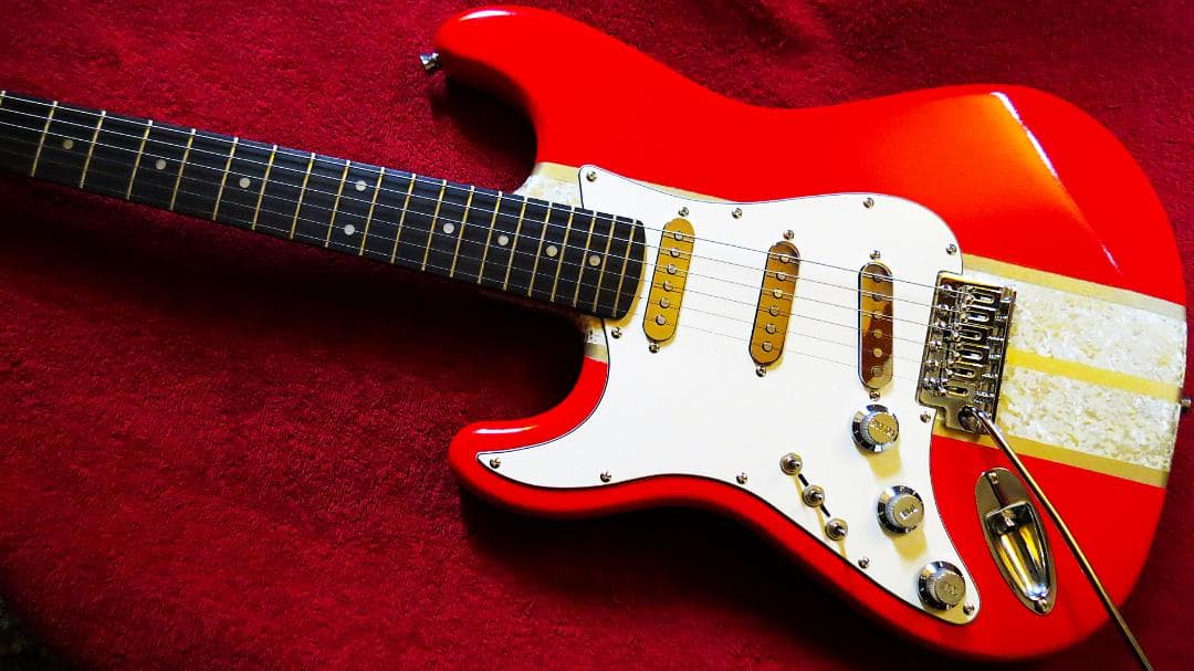 STLH ラッカー塗装 アルニコPU ３連3wayスイッチ レフティ 左