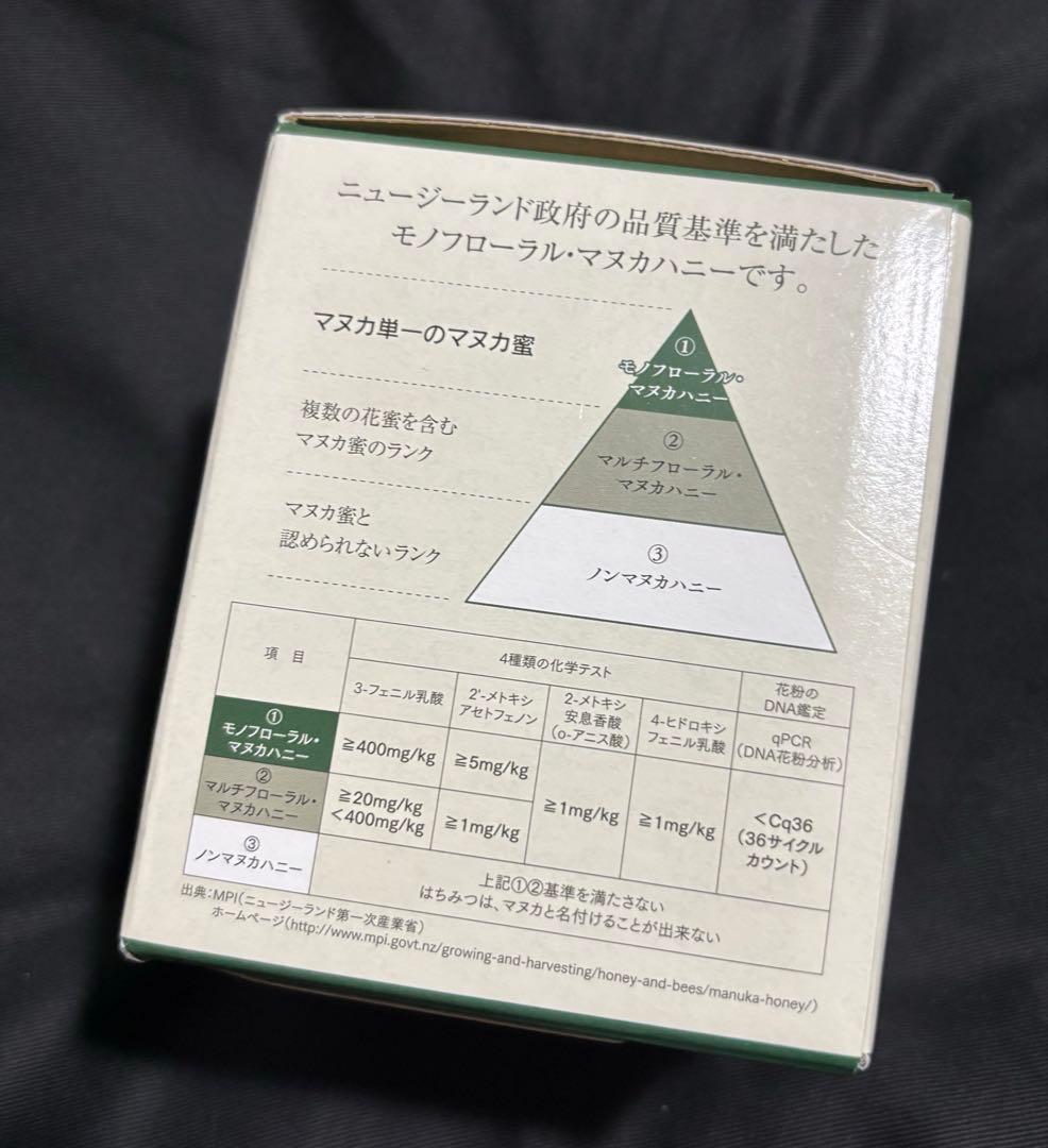 新品未開封品　杉養蜂園 プロポリス入り マヌカ蜜500g/瓶 送料込み