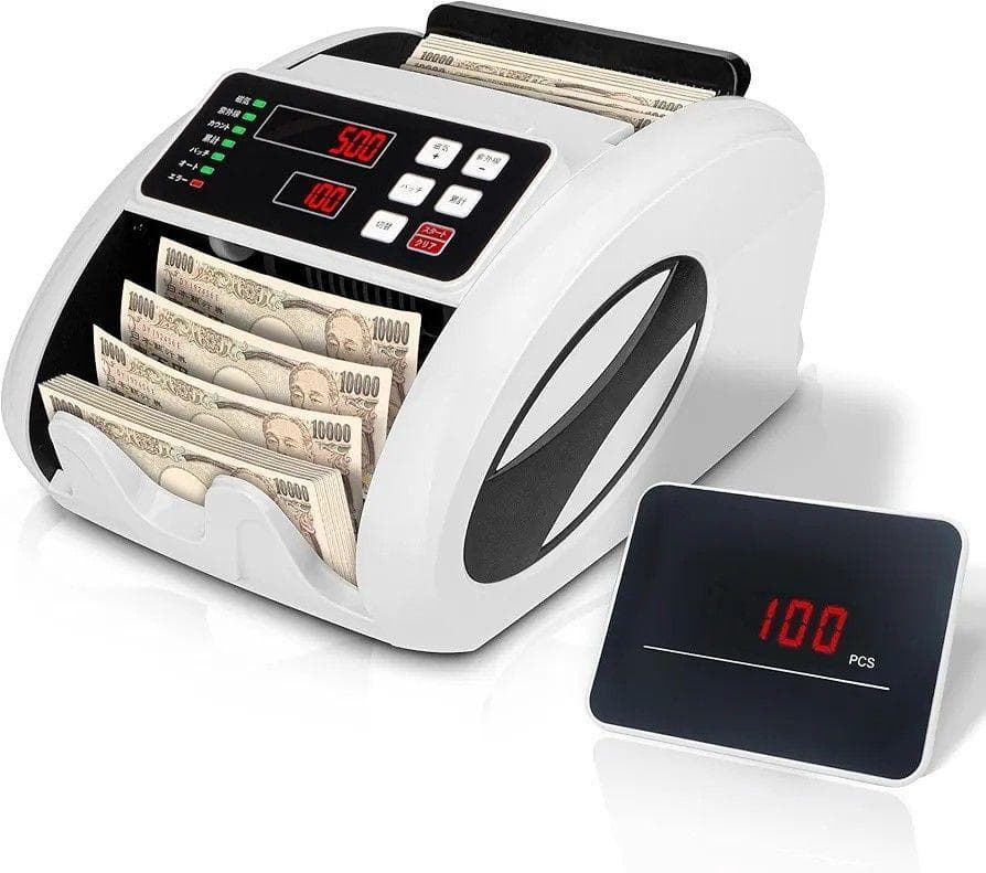 紙幣カウンター　 偽札検知機能　日本紙幣　多機能