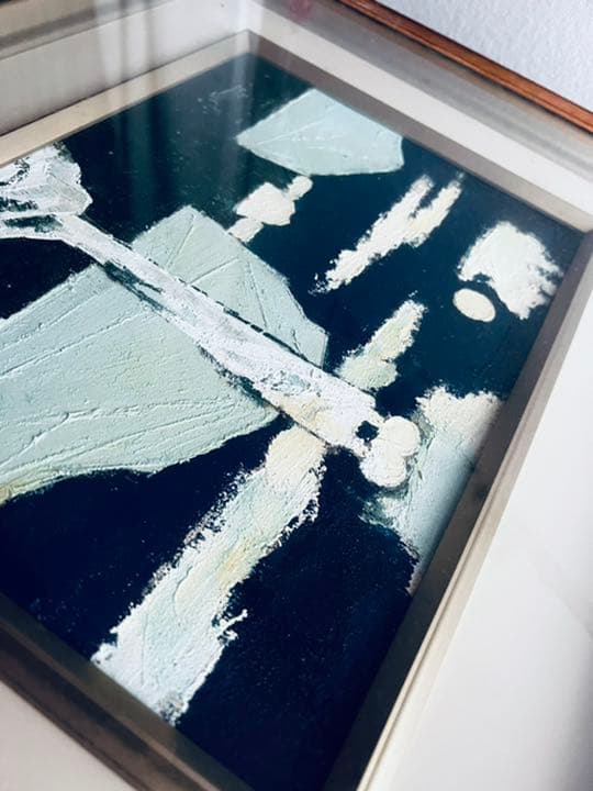 ［入手困難］油絵 国松登　「氷人」