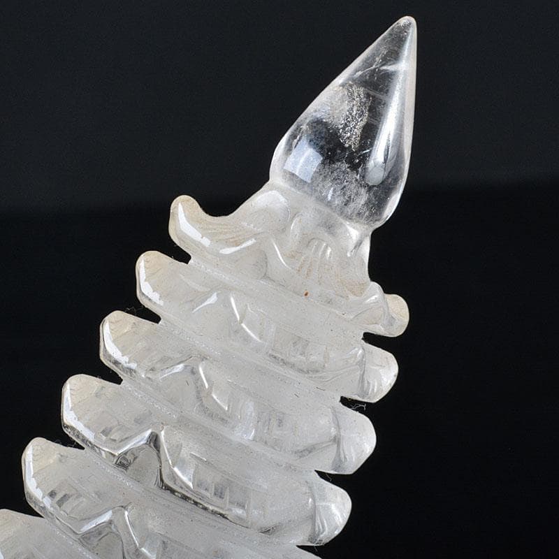 天然石　水晶　文昌塔　風水　縁起物　３点まとめて　Ｖ　6874