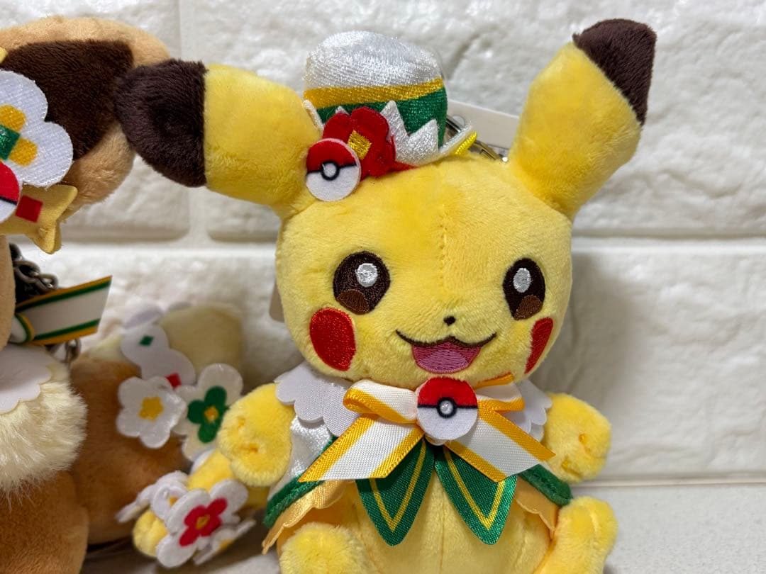 【顔厳選】ピカチュウ イーブイ ぬいぐるみ キーホルダー ポケパーク