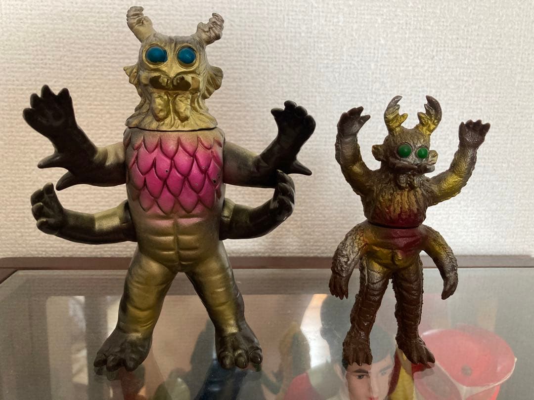 昭和　ソフビ怪獣　メガロマン　ゴラン　2匹セット　当時物