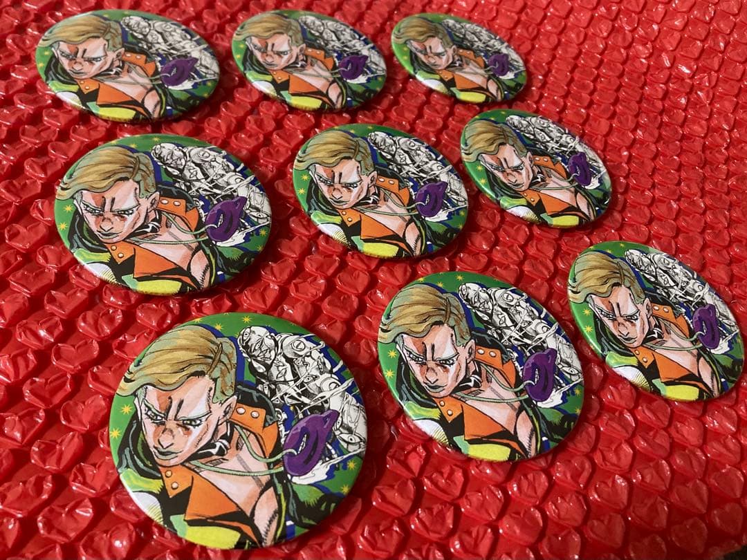 ジョジョ展 コレクション缶バッジ プロシュート 9点セット ジョジョの奇妙な冒険