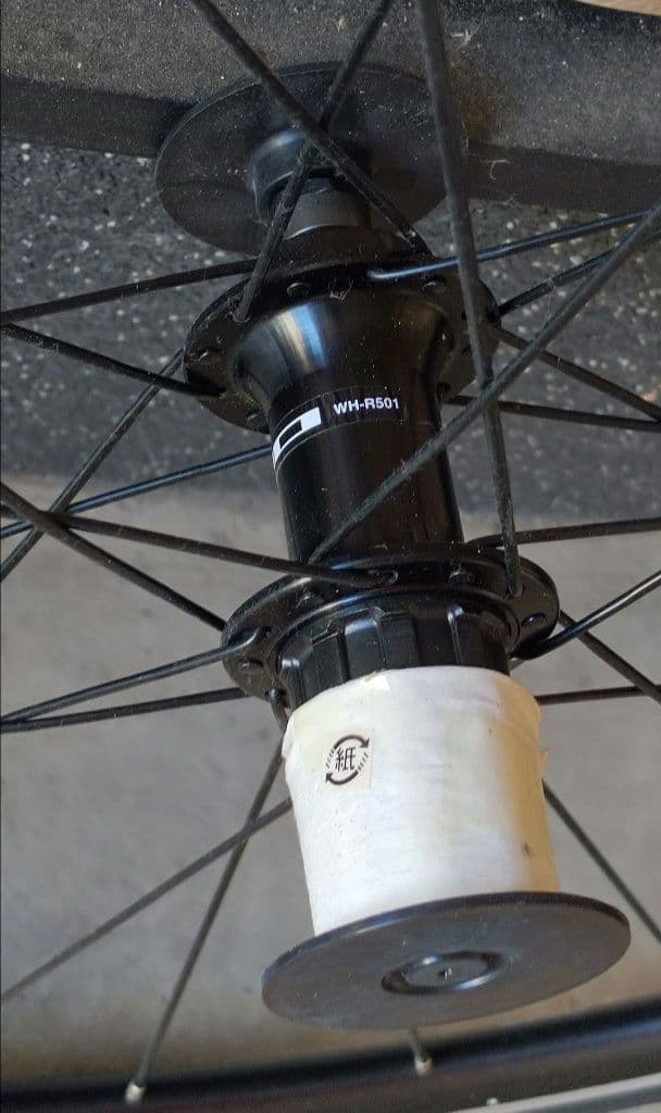 SHIMANO WH-R501A エアロスポーク 前後セット タイヤ チューブ付