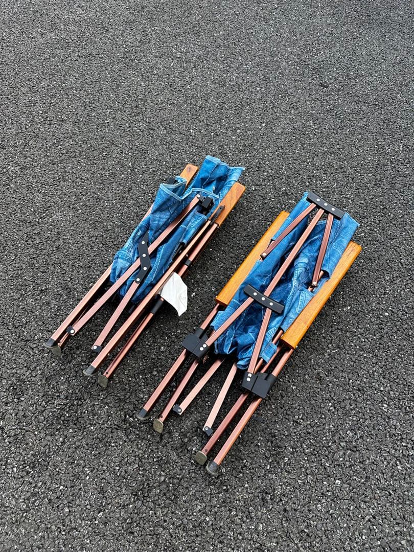 激レア！Coleman レイチェア インディゴレーベル デニム 2脚セット