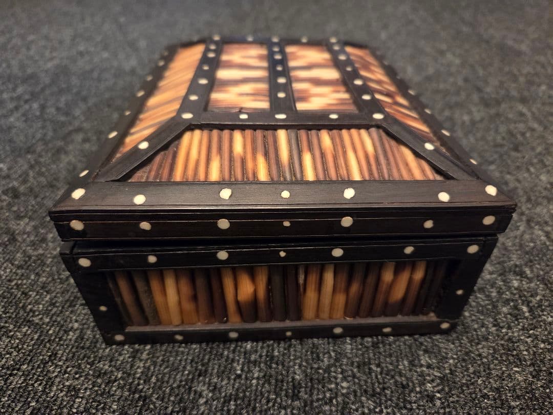 ★レア★ヤマアラシの針 手作り アンティーク アングロインディアン ボックス