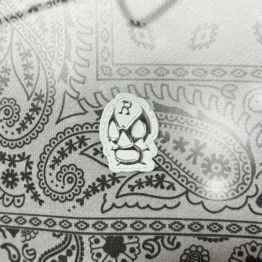 ラッセルノ ゴルフ クルーネック P.O スプレー ペイズリー ホワイト 2XL