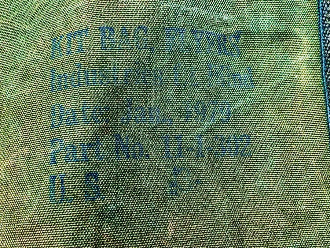 本物☆米国購入✈︎ ビンテージ当時物キットバッグ☆ステンシル入り大容量一生物バッグ