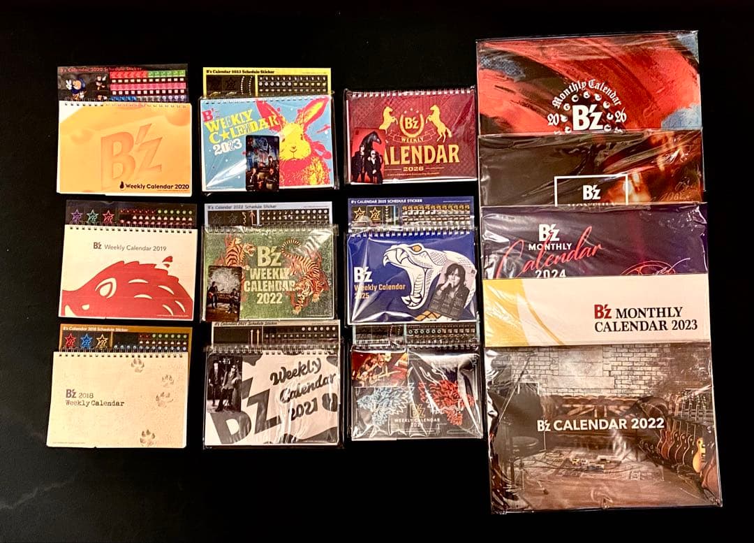★未開封有★ 2018〜2026年B'z PARTY オフィシャルカレンダー