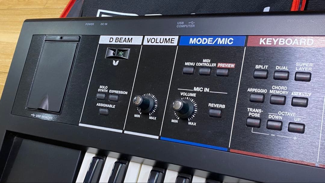 Roland JUNO-DI シンセサイザー 61鍵盤 キース、ペダル付き