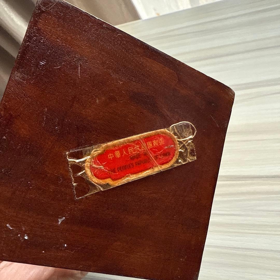 木製置物 4点まとめ売り 木彫り 中国製シールあり