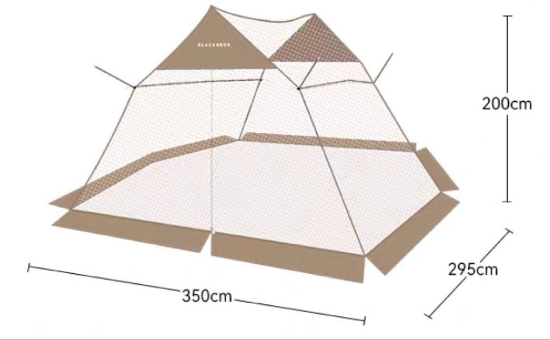 Naturehike タープ UPF50+紫外線対策　耐水圧PU2000mm以上