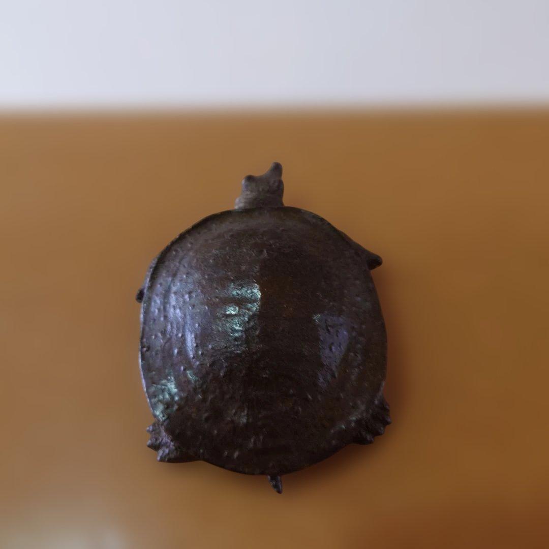 銅製　スッポン　在銘