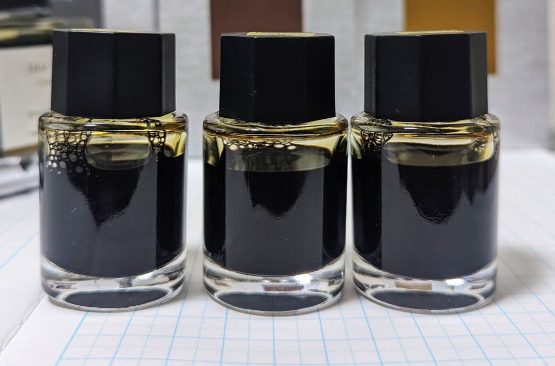 ④万年筆 インク 色彩雫 稲穂 色 14ml 3本セット